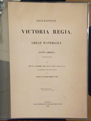Victoria Regia title page